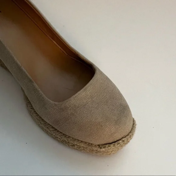 J Crew Beige Espadrille Wedges - Picture 13 of 16